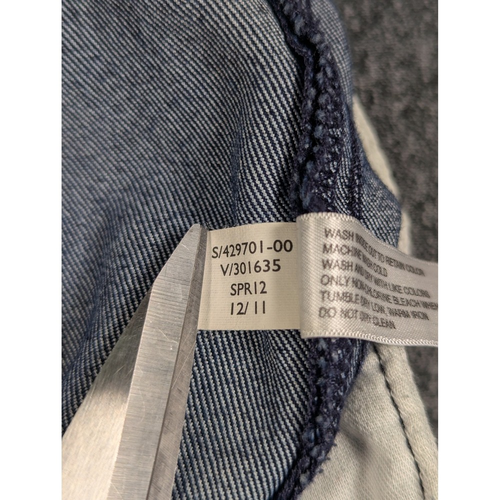 Banana Republic Womens 25 Dark Wash Flare Denim Jeans Trouser Pocket Indigo - Picture 12 of 13